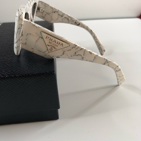 Prada Authentic Women’s Marble Cat Eye Sunglasses ~ Brand New! - Picture 3 of 9